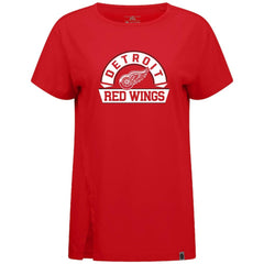 NHL Red Detroit Red Wings Levelwear Women's Influx Banner Arch T-Shirt