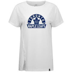 NHL White Toronto Maple Leafs Levelwear Women's Influx Banner Arch T-Shirt
