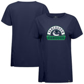 NHL Navy Vancouver Canucks Levelwear Women's Influx Banner Arch T-Shirt