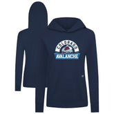 NHL Navy Colorado Avalanche Levelwear Women's Relay Banner Arch Pullover Hoodie