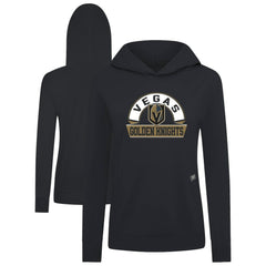 NHL Black Vegas Golden Knights Levelwear Women's Relay Banner Arch Pullover Hoodie