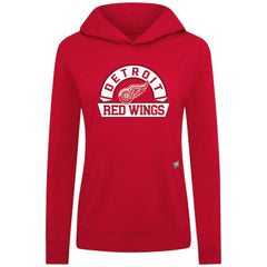 NHL Red Detroit Red Wings Levelwear Women's Relay Banner Arch Pullover Hoodie