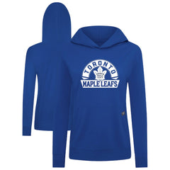 NHL Royal Toronto Maple Leafs Levelwear Women's Relay Banner Arch Pullover Hoodie