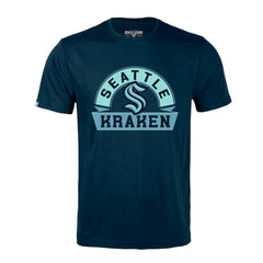 NHL Navy Seattle Kraken Levelwear Richmond Banner Arch T-Shirt