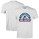 NHL White Colorado Avalanche Levelwear Richmond Banner Arch T-Shirt