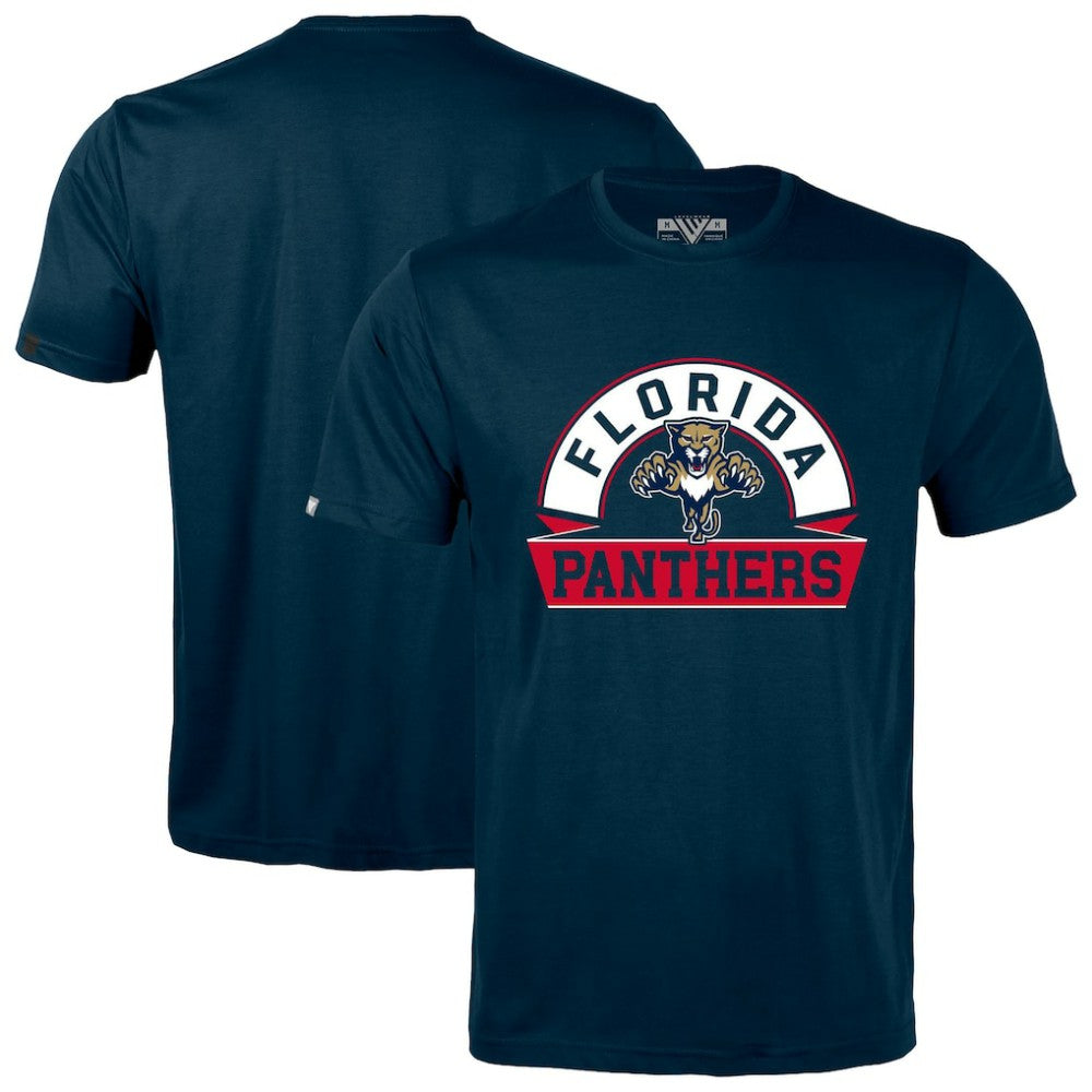 NHL Navy Florida Panthers Levelwear Richmond Banner Arch T-Shirt