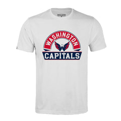 NHL White Washington Capitals Levelwear Richmond Banner Arch T-Shirt