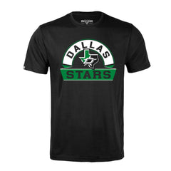 NHL Black Dallas Stars Levelwear Richmond Banner Arch T-Shirt