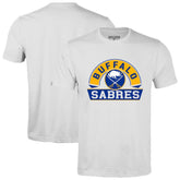 NHL White Buffalo Sabres Levelwear Richmond Banner Arch T-Shirt