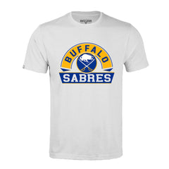 NHL White Buffalo Sabres Levelwear Richmond Banner Arch T-Shirt