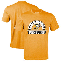 NHL Gold Pittsburgh Penguins Levelwear Richmond Banner Arch T-Shirt