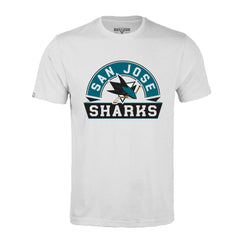 NHL White San Jose Sharks Levelwear Richmond Banner Arch T-Shirt