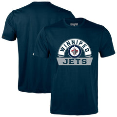 NHL Navy Winnipeg Jets Levelwear Richmond Banner Arch T-Shirt