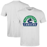 NHL White Vancouver Canucks Levelwear Richmond Banner Arch T-Shirt