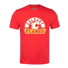 NHL Red Calgary Flames Levelwear Richmond Banner Arch T-Shirt