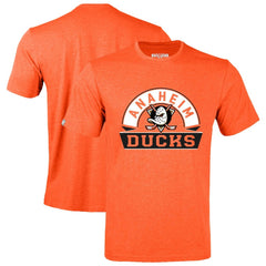 NHL Heather Orange Anaheim Ducks Levelwear Richmond Banner Arch T-Shirt