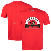NHL Red Ottawa Senators Levelwear Richmond Banner Arch T-Shirt