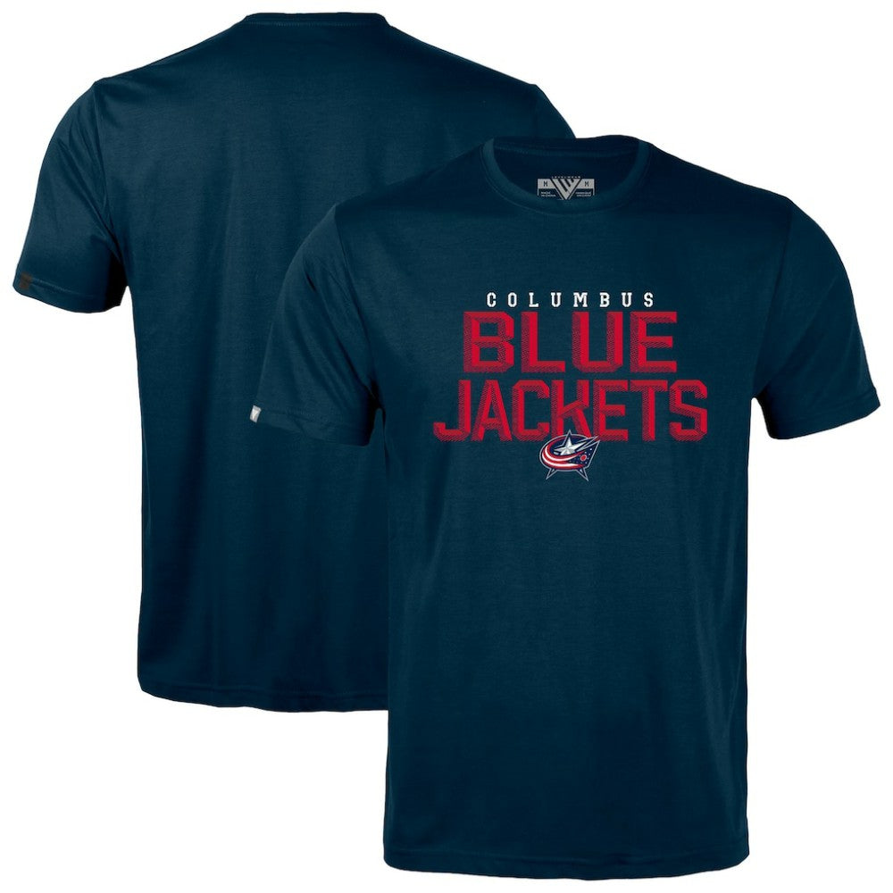 NHL Navy Columbus Blue Jackets Levelwear Richmond Carve T-Shirt