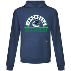 NHL Navy Vancouver Canucks Levelwear Relay Banner Arch Pullover Hoodie