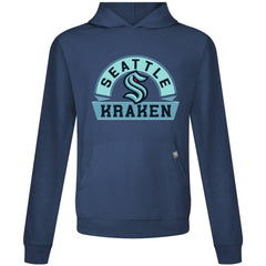 NHL Navy Seattle Kraken Levelwear Relay Banner Arch Pullover Hoodie