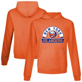 NHL Orange New York Islanders Levelwear Relay Banner Arch Pullover Hoodie