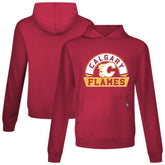 NHL Red Calgary Flames Levelwear Relay Banner Arch Pullover Hoodie