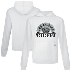 NHL White Los Angeles Kings Levelwear Relay Banner Arch Pullover Hoodie