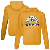 NHL Gold Pittsburgh Penguins Levelwear Relay Banner Arch Pullover Hoodie