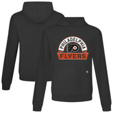 NHL Black Philadelphia Flyers Levelwear Relay Banner Arch Pullover Hoodie