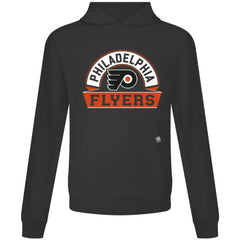 NHL Black Philadelphia Flyers Levelwear Relay Banner Arch Pullover Hoodie