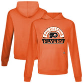 NHL Orange Philadelphia Flyers Levelwear Relay Banner Arch Pullover Hoodie