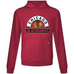NHL Red Chicago Blackhawks Levelwear Relay Banner Arch Pullover Hoodie