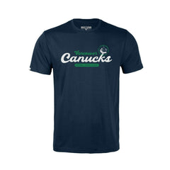 NHL Navy Vancouver Canucks Levelwear Youth Little Richmond Monument T-Shirt