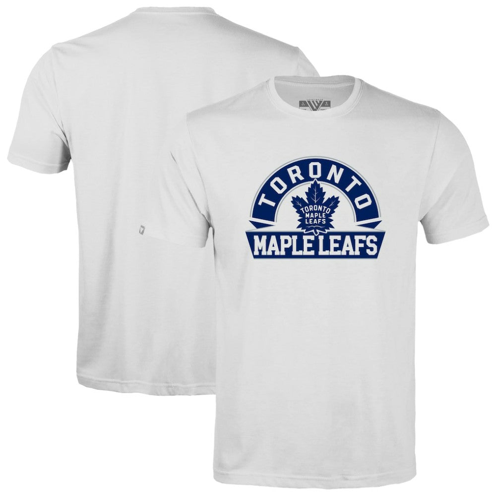 NHL White Toronto Maple Leafs Levelwear Youth Little Richmond Banner Arch T-Shirt