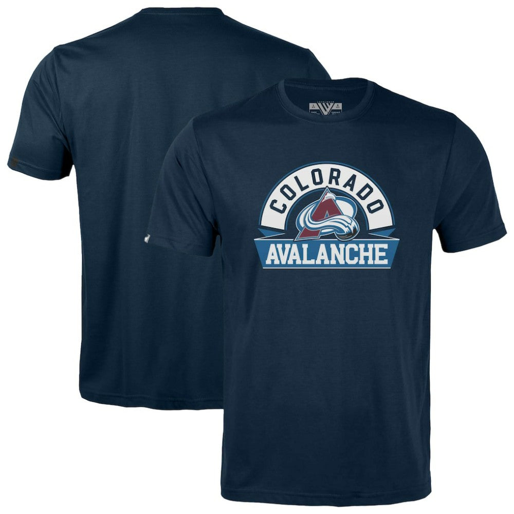 NHL Navy Colorado Avalanche Levelwear Youth Little Richmond Banner Arch T-Shirt