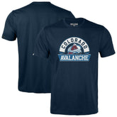 NHL Navy Colorado Avalanche Levelwear Youth Little Richmond Banner Arch T-Shirt