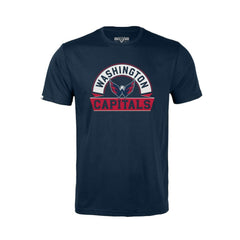 NHL Navy Washington Capitals Levelwear Youth Little Richmond Banner Arch T-Shirt