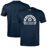 NHL Navy Winnipeg Jets Levelwear Youth Little Richmond Banner Arch T-Shirt
