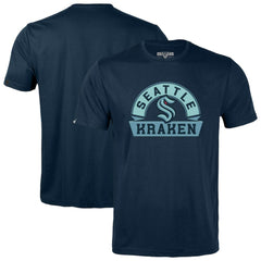 NHL Navy Seattle Kraken Levelwear Youth Little Richmond Banner Arch T-Shirt