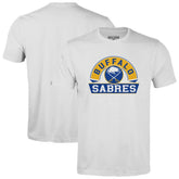 NHL White Buffalo Sabres Levelwear Youth Little Richmond Banner Arch T-Shirt