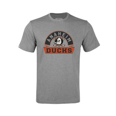 NHL Gray Anaheim Ducks Levelwear Youth Little Richmond Banner Arch T-Shirt