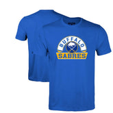 NHL Royal Buffalo Sabres Levelwear Youth Little Richmond Banner Arch T-Shirt