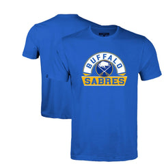 NHL Royal Buffalo Sabres Levelwear Youth Little Richmond Banner Arch T-Shirt