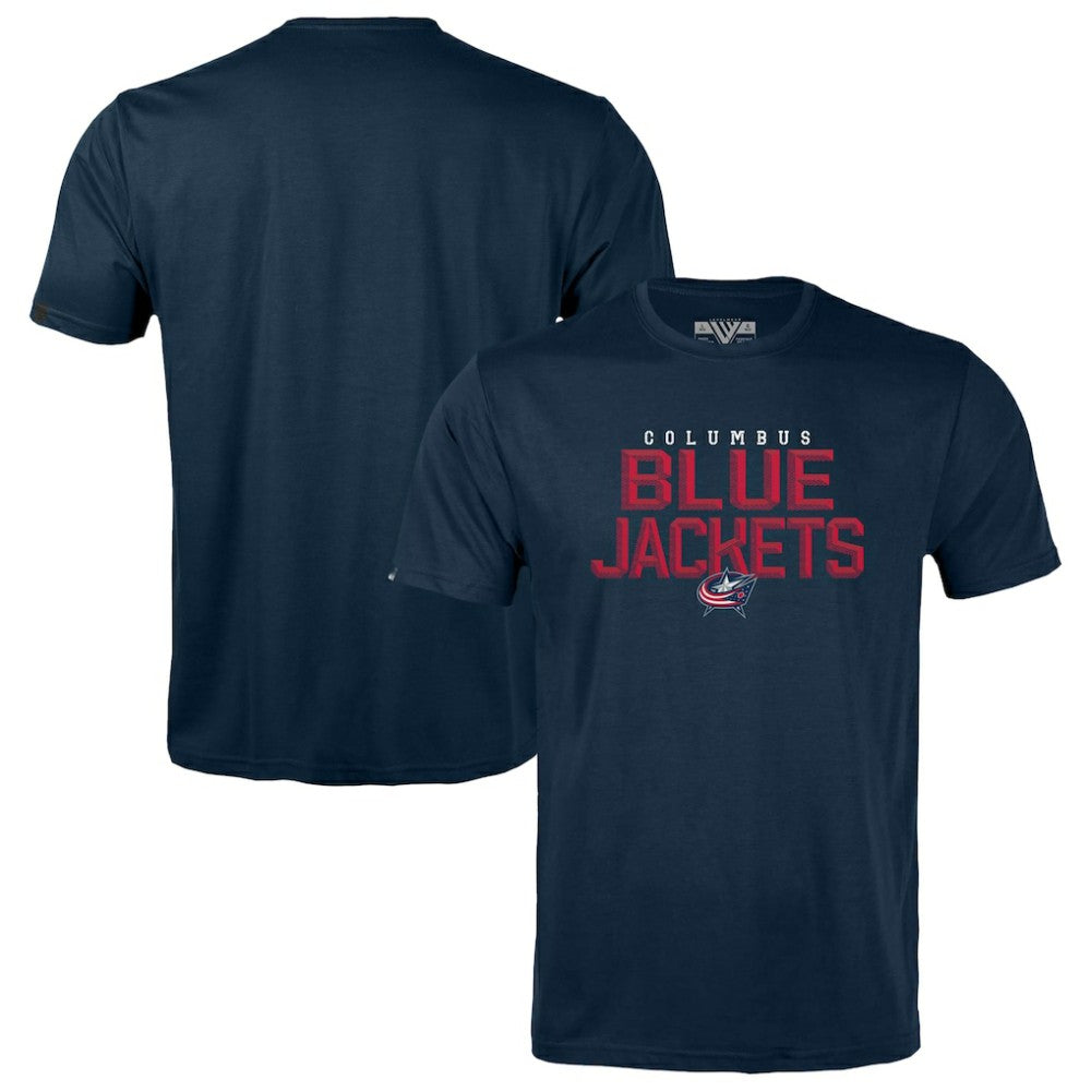 NHL Navy Columbus Blue Jackets Levelwear Youth Little Richmond Carve T-Shirt