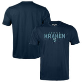 NHL Deep Sea Blue Seattle Kraken Levelwear Youth Little Richmond Carve T-Shirt