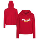 NHL Red Calgary Flames Levelwear Women's Sweet Monument Tri-Blend Cropped Pullover Hoodie