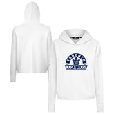 NHL White Toronto Maple Leafs Levelwear Women's Sweet Banner Arch Tri-Blend Cropped Pullover Hoodie