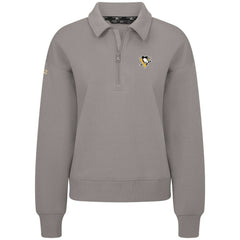 NHL Gray Pittsburgh Penguins Levelwear Women's Canmore Quarter-Zip Pullover