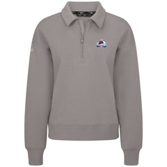 NHL Gray Colorado Avalanche Levelwear Women's Canmore Quarter-Zip Pullover