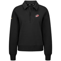 NHL Black Carolina Hurricanes Levelwear Women's Canmore Quarter-Zip Pullover